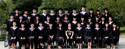 浙江理工大学科技与艺术学院经管系08会计3班毕业生合影